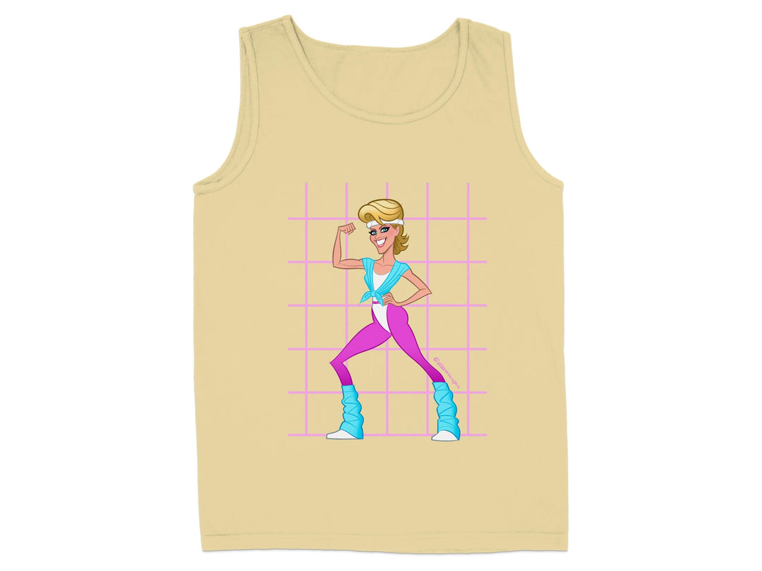 Retro Fitness Character Unisex Tank Top product type