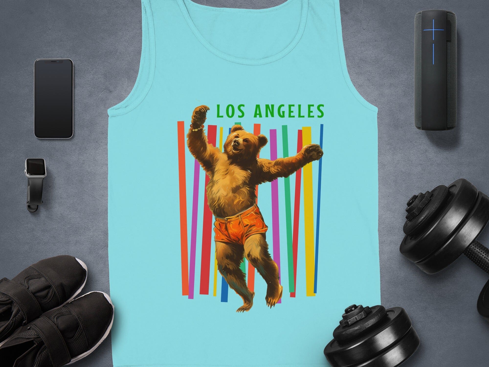 Los Angeles Dancing Bear Graphic Tank Top product type