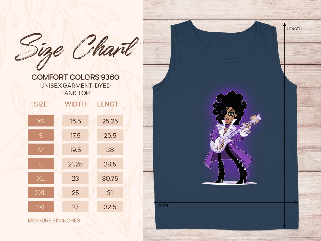 Guitarist Cartoon Character Tank Top product