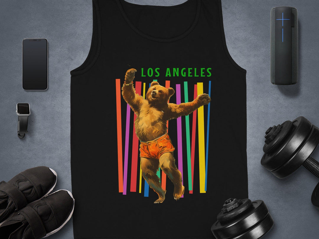 Los Angeles Dancing Bear Graphic Tank Top product type