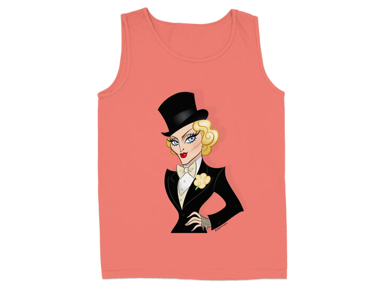 Stylish Tank Top with Chic Cartoon Character Print product type