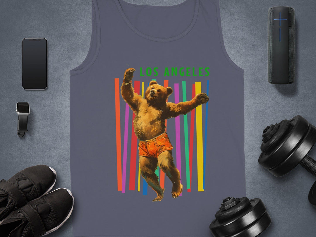 Los Angeles Dancing Bear Graphic Tank Top product type