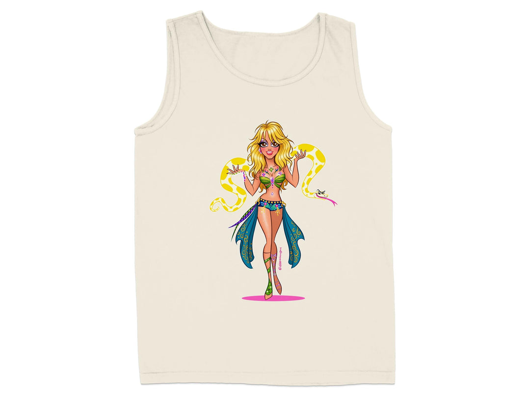 Vibrant Blonde Cartoon Character Sleeveless Top product
