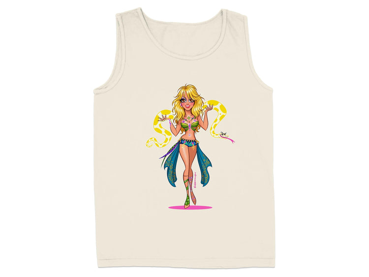 Vibrant Blonde Cartoon Character Sleeveless Top product