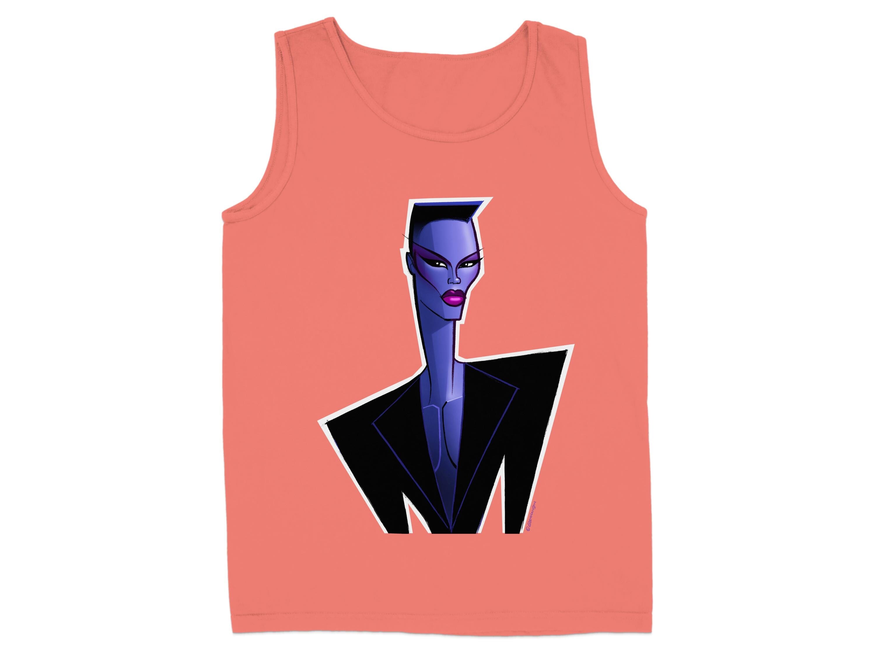 Fashionable graphic printed tank top product type