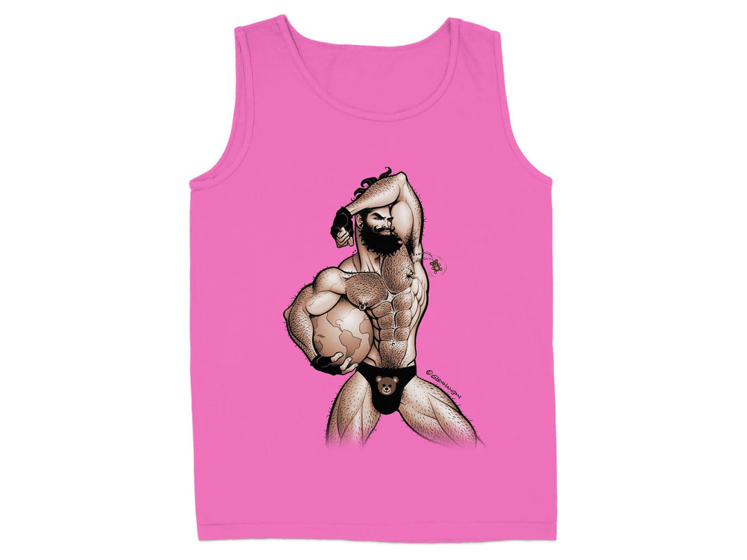 Bold Artistic Design Muscle Man Tank Top product type