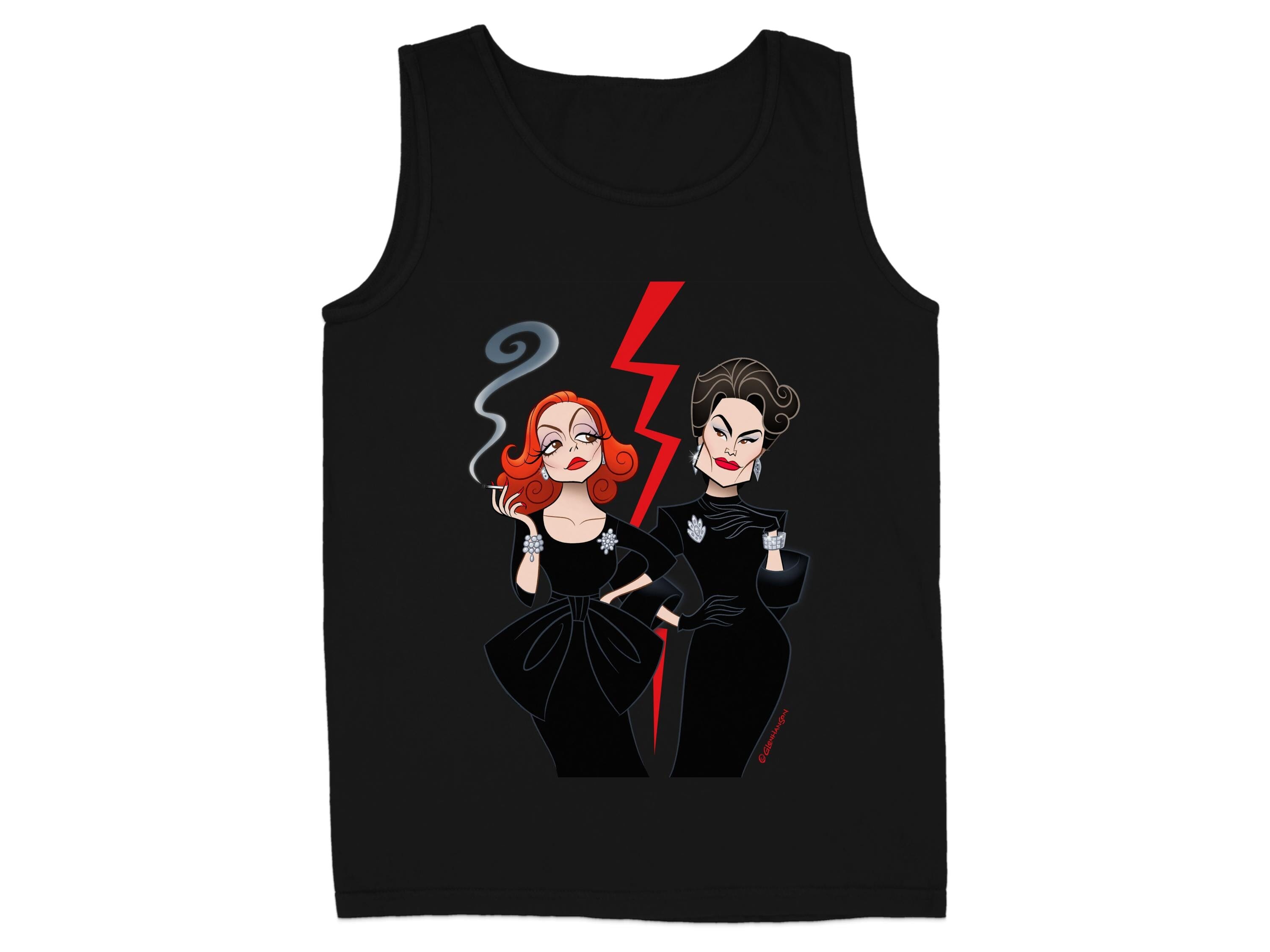 Classic Cartoon Villains Illustrated Graphic Tank product