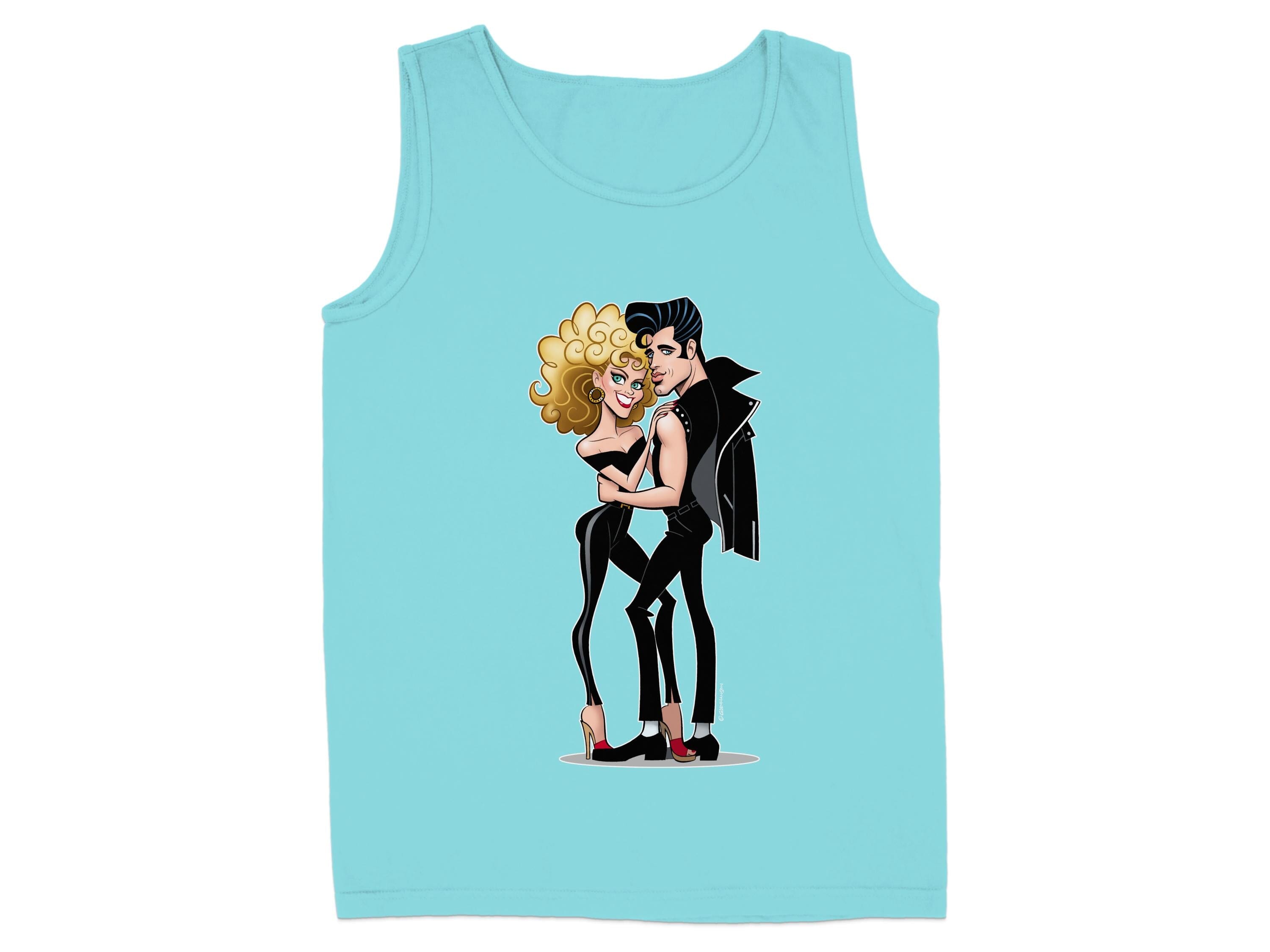Dancing Couple Design on Light Blue Tank Top product