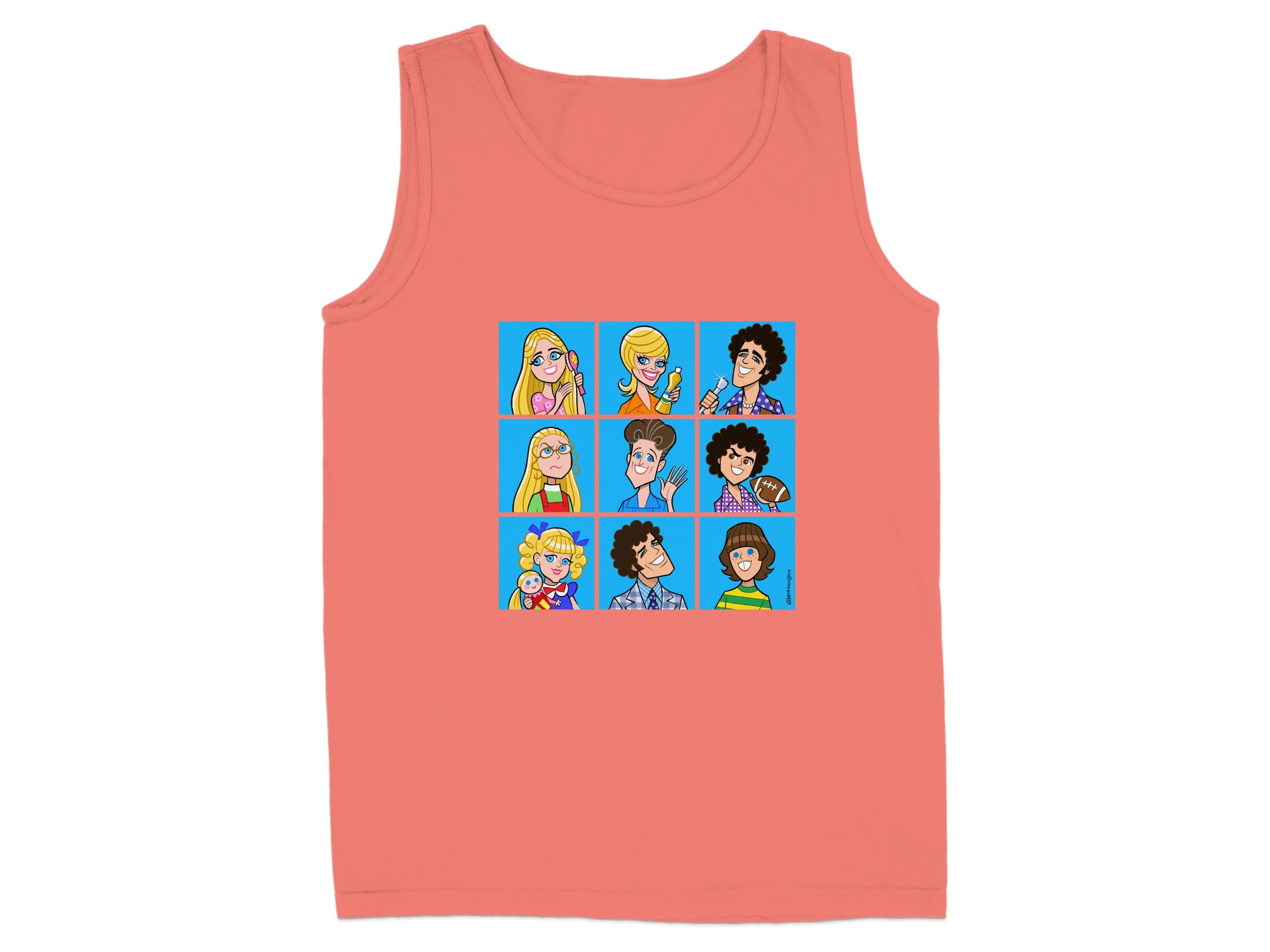 Cartoon Characters Printed Sleeveless Shirt product type