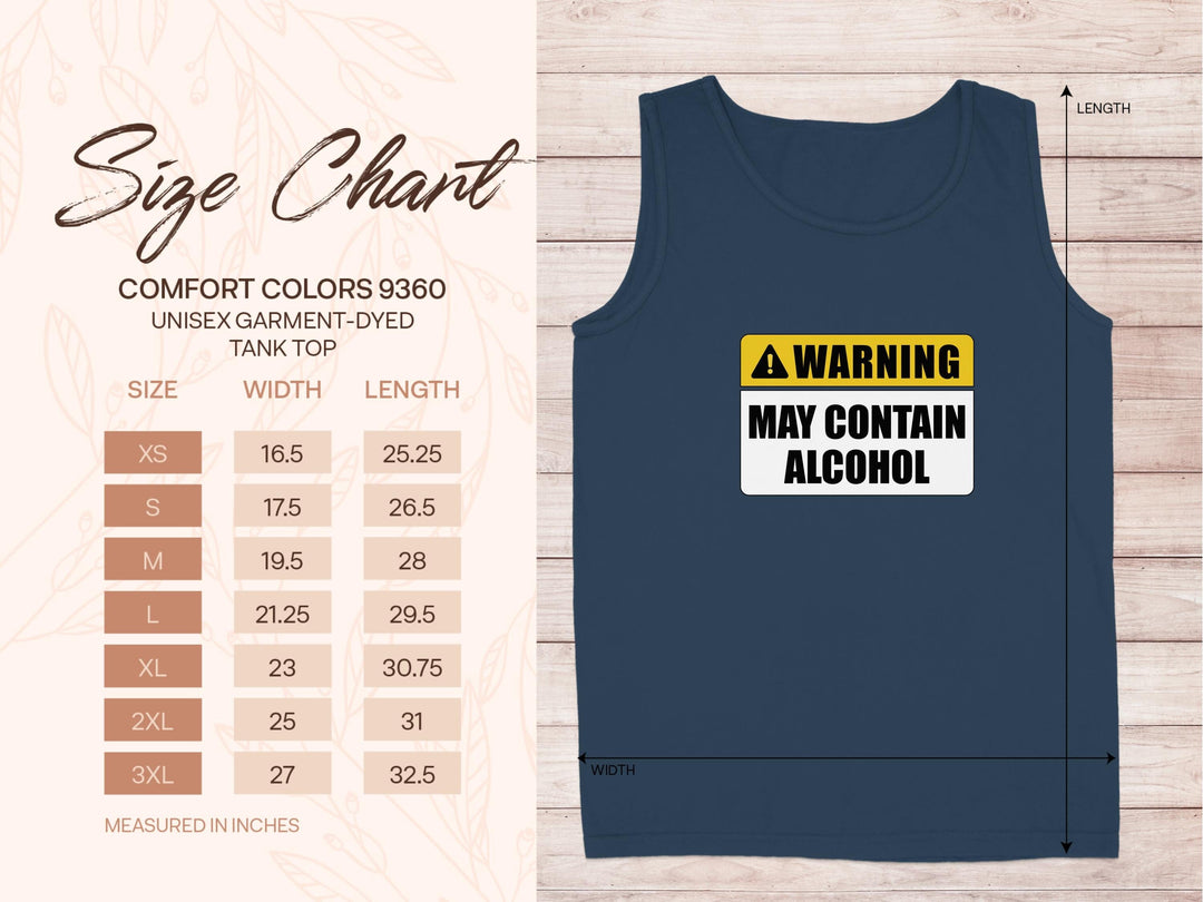 Warning May Contain Alcohol Tank Top Product