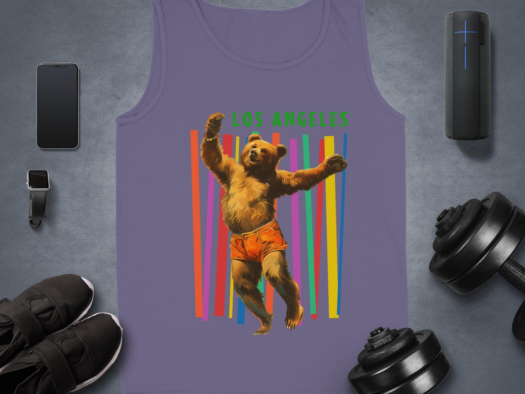 Los Angeles Dancing Bear Graphic Tank Top product