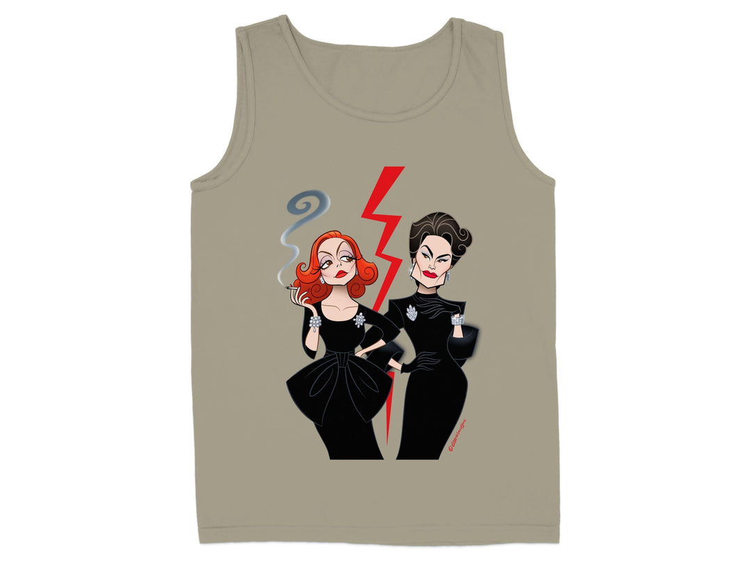 Stylish Retro Cartoon Duo Graphic Tank Top product type