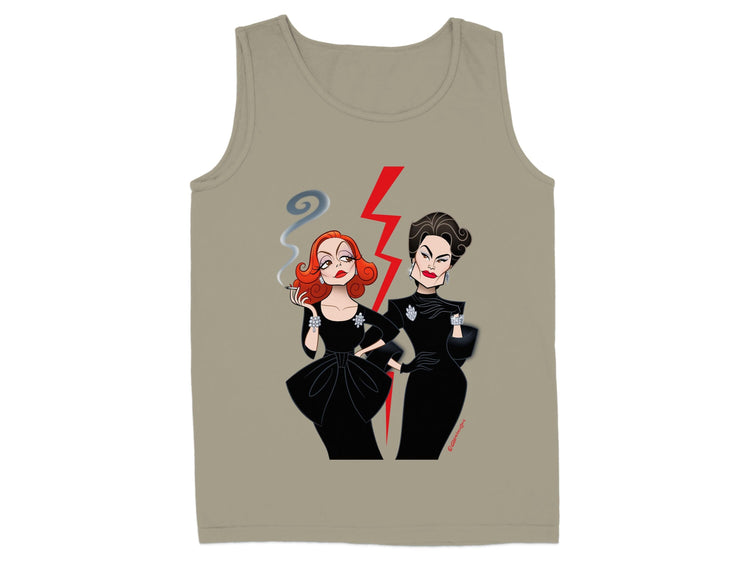 Stylish Retro Cartoon Duo Graphic Tank Top product type