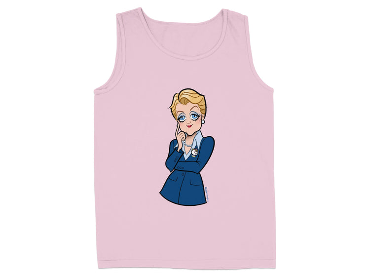 Stylish Cartoon Character Blue Outfit Tank Top product type