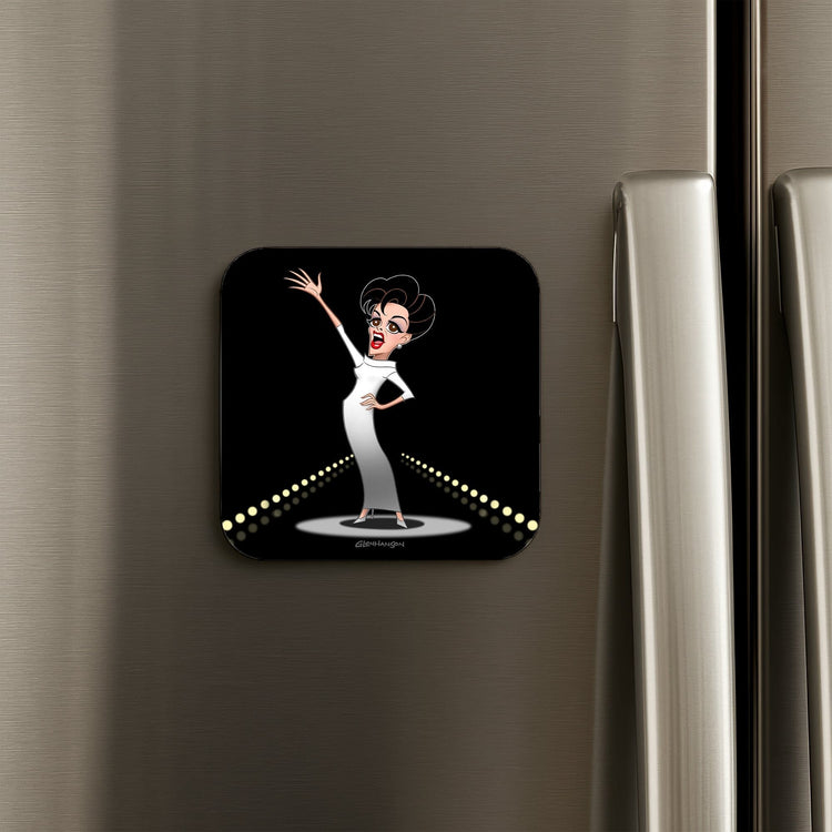 Glamorous Diva Cartoon Art Refrigerator Magnet product