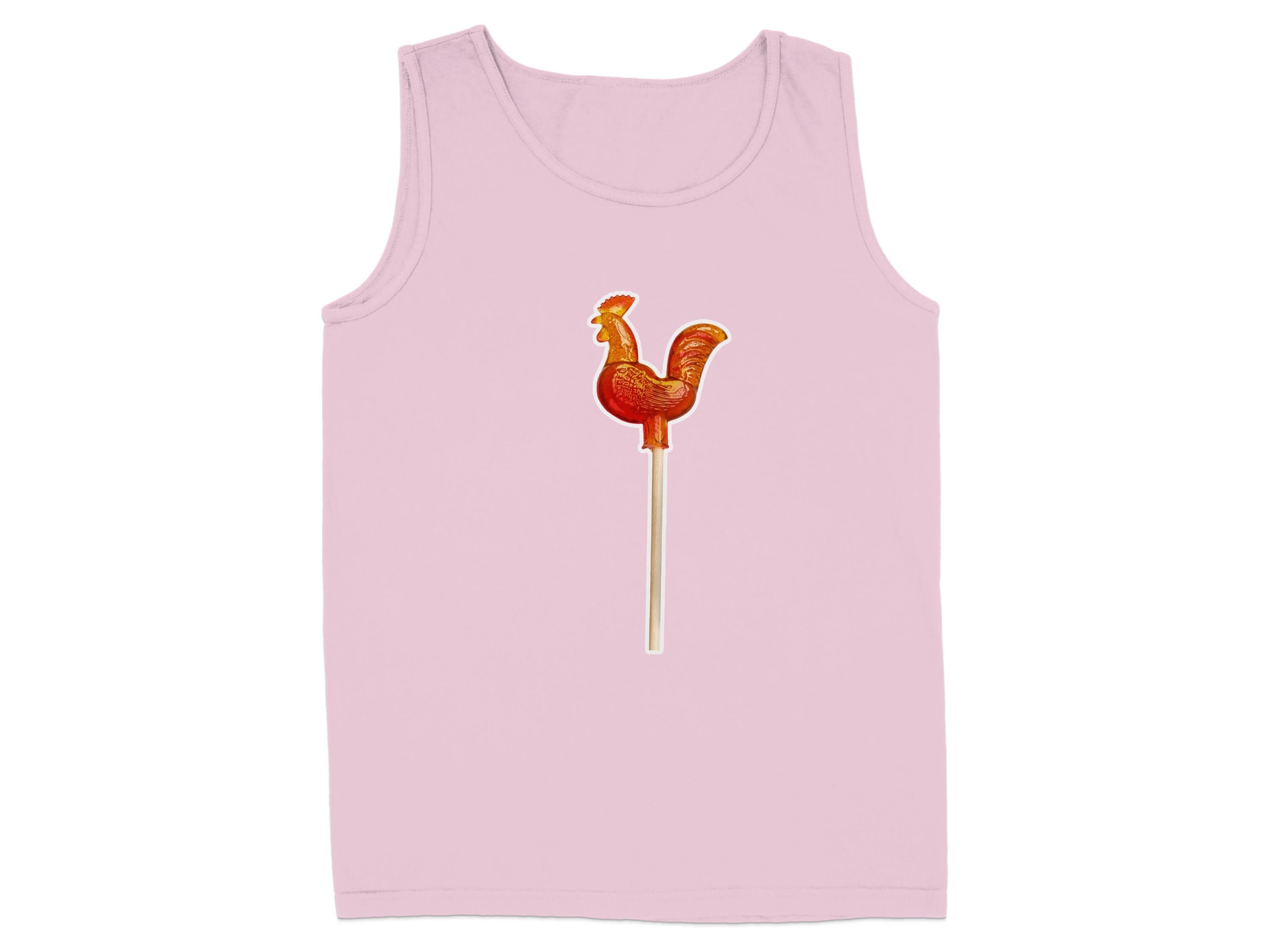 Rooster Shaped Lollipop Tank Top Fun and Unique Product