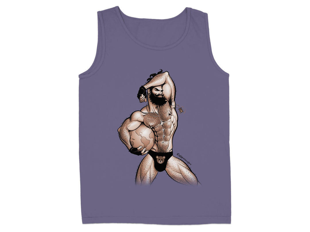 Bodybuilder Graphic Cartoon Art Tank Top product