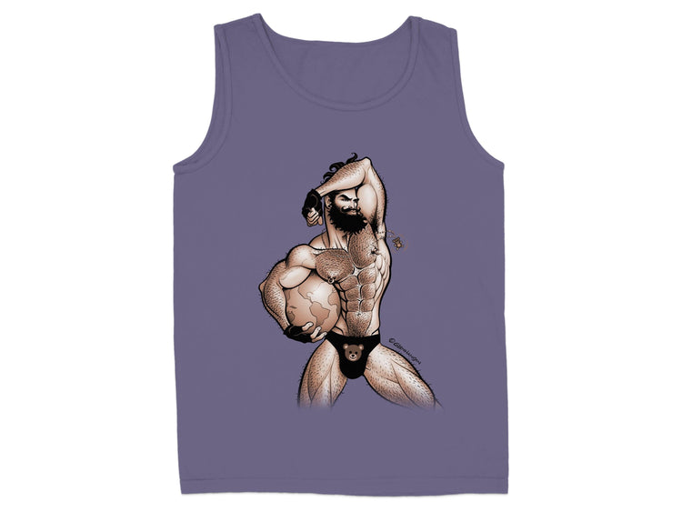 Bodybuilder Graphic Cartoon Art Tank Top product