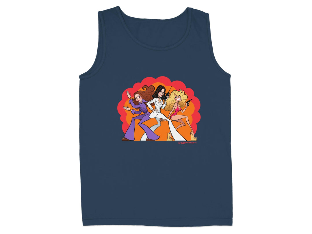Retro Funky Dancing Characters Design Tank Top product type