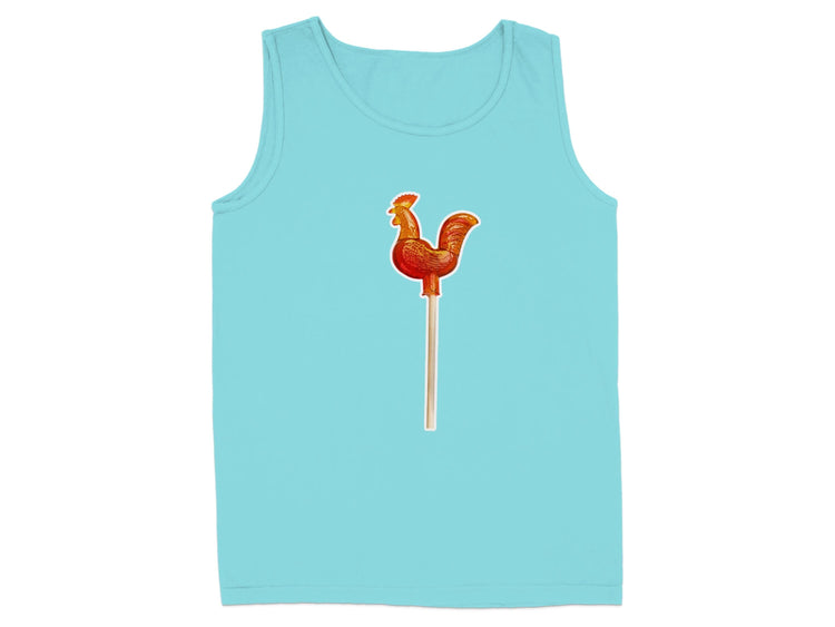Rooster Shaped Candy Lollipop Design Graphic Tank product
