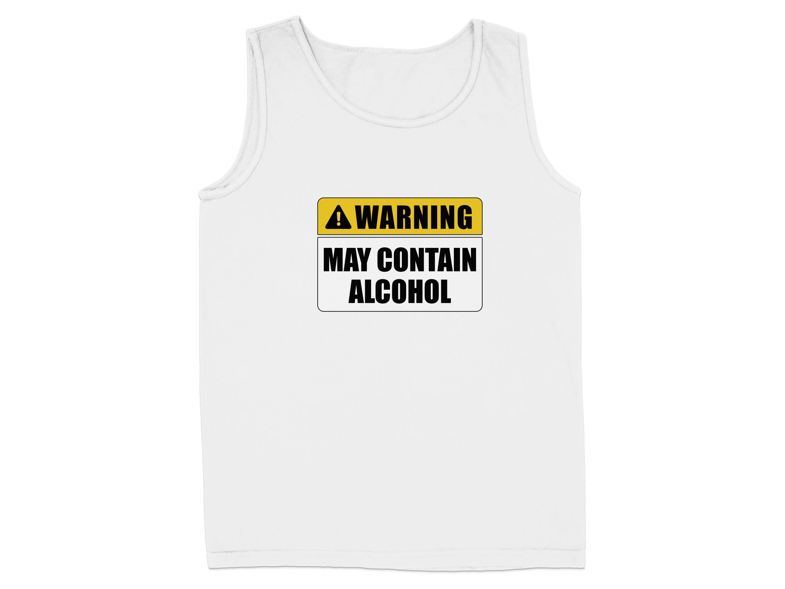 Warning May Contain Alcohol Printed Tank Top product