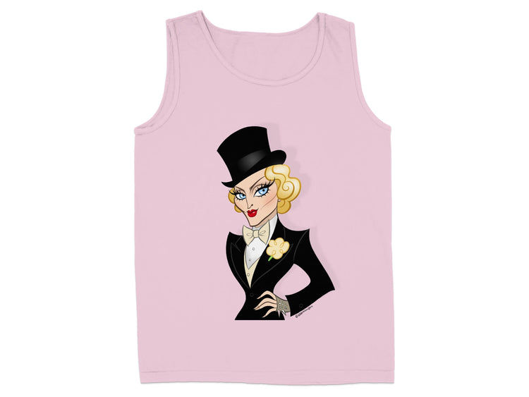 Stylish Tank Top Featuring Classic Top Hat Character product type
