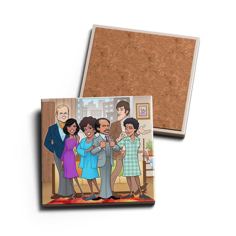 JEFFERSONS • CERAMIC COASTER